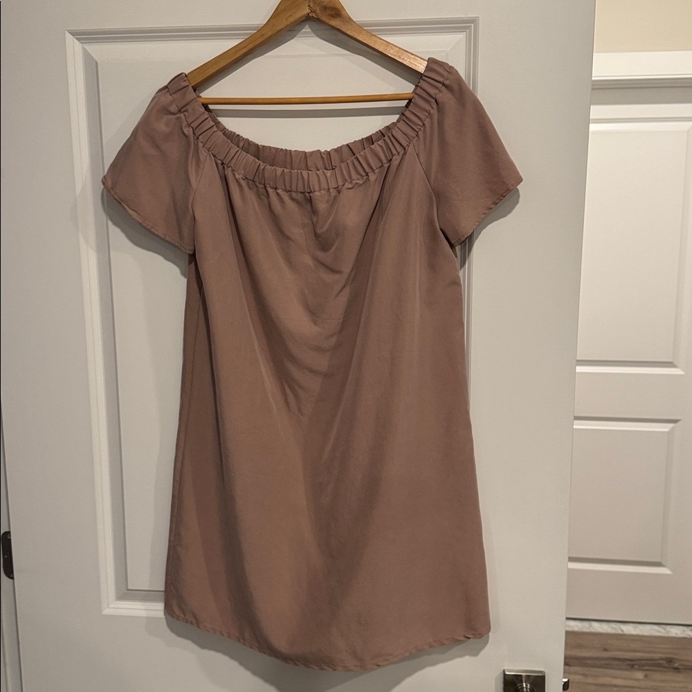 H&M Mauve Off-Shoulder Dress